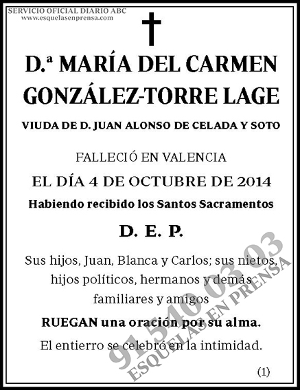 María del Carmen González-Torre Lage